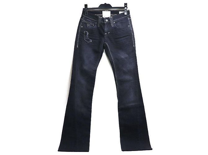Autre Marque Calças de denim de algodão Taverniti So Jeans Azul Azul marinho