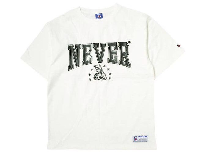Autre Marque Camiseta de algodón limitada Danke Schon 16OE S/S TEE NEVER Blanco