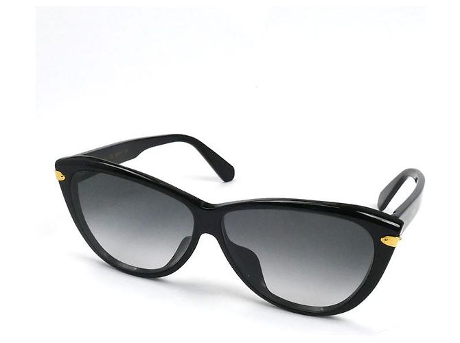Louis Vuitton Sonnenbrille aus blauer Samt Schwarz