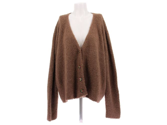 Autre Marque Brauner Cashmere-Cardigan 