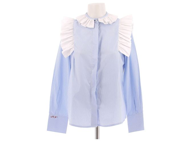 Autre Marque Camicia a righe blu e bianche