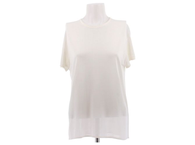 Top in seta bianca Totême Bianco