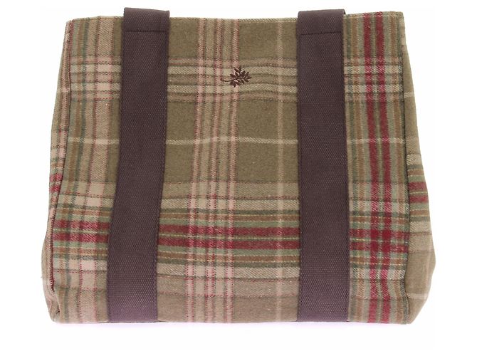 Autre Marque Bolsa de lã tartan Verde