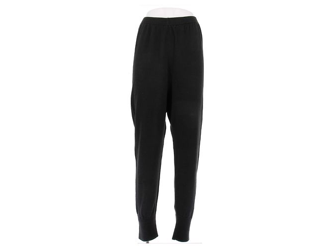 Pantalones de chándal negros The Row de algodón