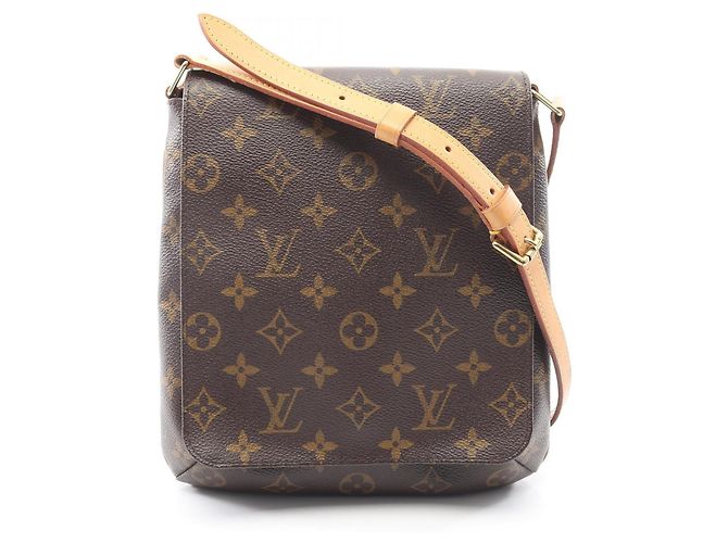 Bolsa de mão Musette Salsa com alça curta Louis Vuitton Marrom Monograma