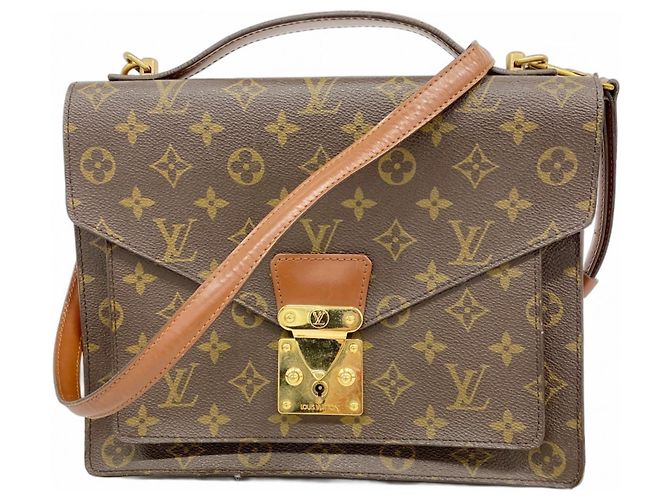 Borsa Monceau Monogramma Louis Vuitton Marrone