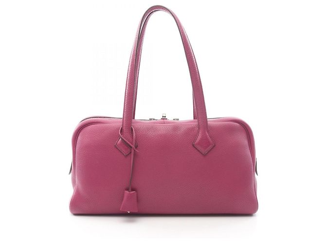 Bolsa Hermès Victoria Elan 38 Rosa