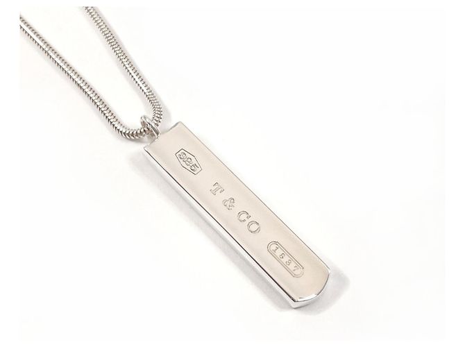 Collar Péndulo Bar 1837 de Tiffany & Co. Plata
