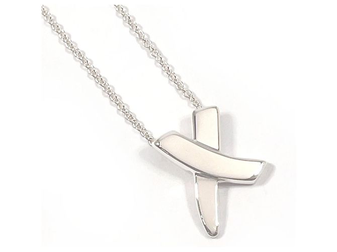 Tiffany & Co. Graffiti X Kiss Halskette Silber