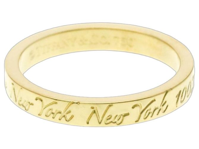 Tiffany & Co Anello Tiffany Not Narrow New York D'oro