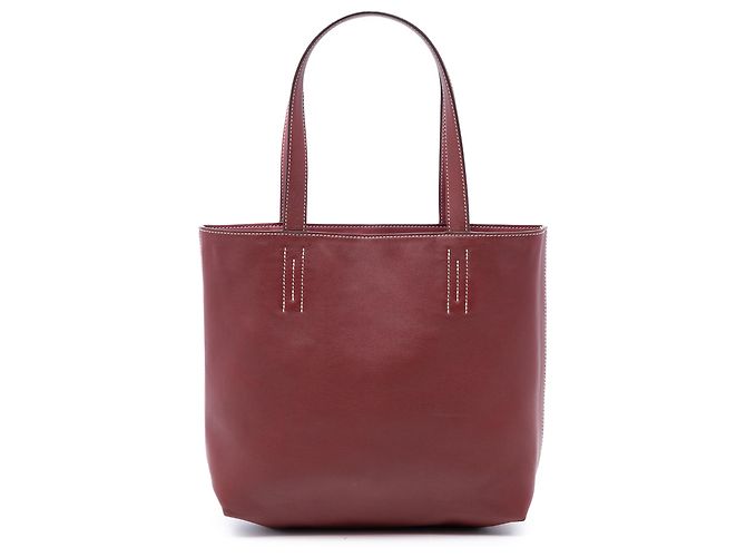 Hermès Double Sens 28 em Swift Vermelho e Veau Sikkim Dourado