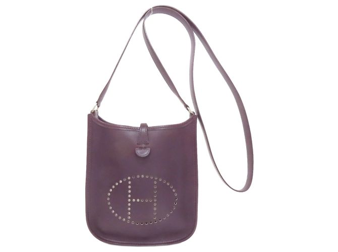 Bolsa de Ombro Evelyne TPM da Hermès Roxo
