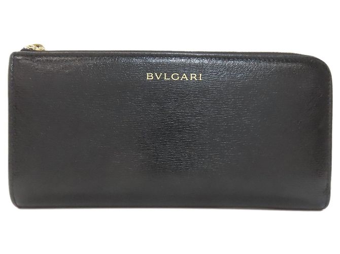 Bulgari Cartera larga de cuero Bvlgari B.zero1 Negro