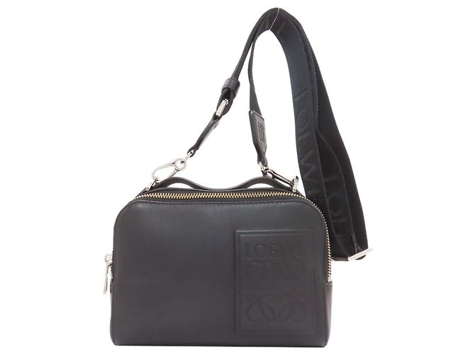 Loewe Anagram 2-Wege Schultertasche Schwarz