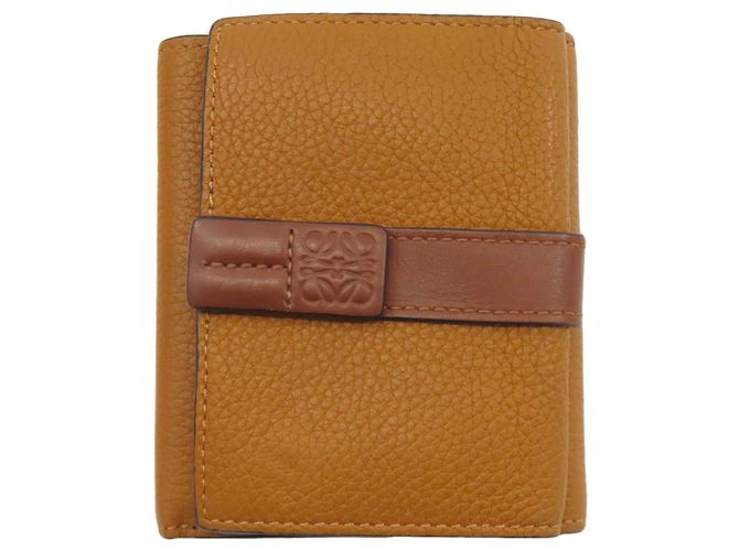 LOEWE Bifold Leather Wallet Brown