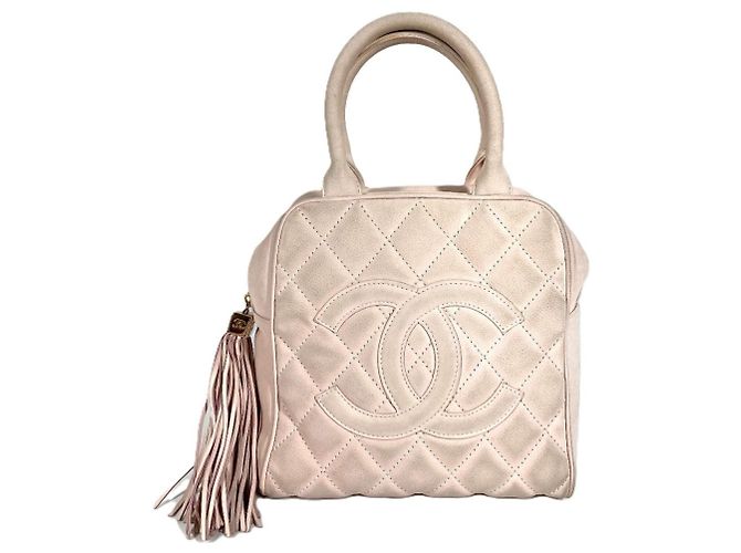 Bolsa Boston Mini Matelassé Chanel Rosa