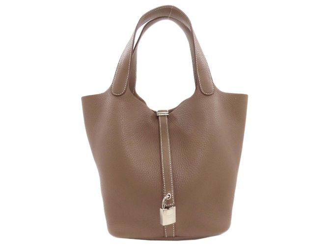 Sac à main Hermès Picotin Lock MM Taupe