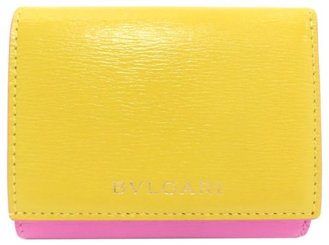 Bulgari Bvlgari B.zero1 Charm Bifold Geldbörse Pink Gelb