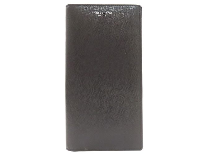 Yves Saint Laurent Long Wallet Black 
