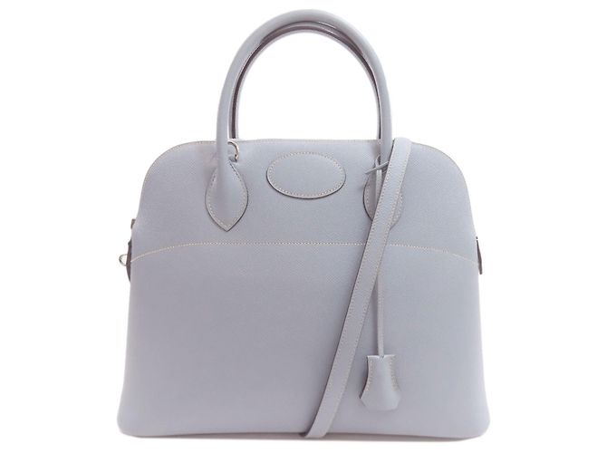 Borsa Hermès Bolide 37 Blu chiaro