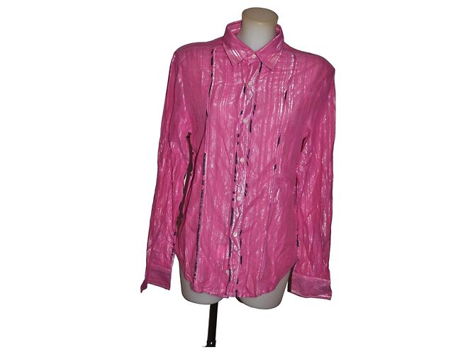 Camicia Just Cavalli in cotone rosa taglia 44 IT