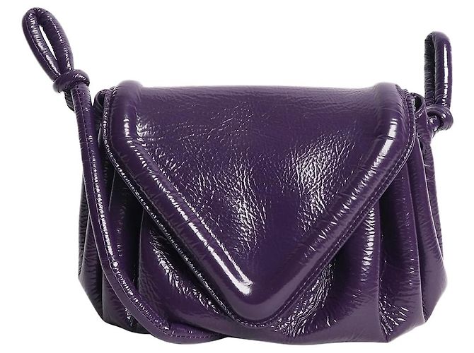 Bottega Veneta Bolsa transversal triangular Becco roxa Roxo