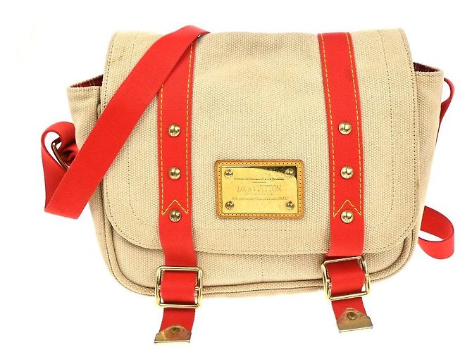 Louis Vuitton Antigua Besace Messenger Canvas Bege