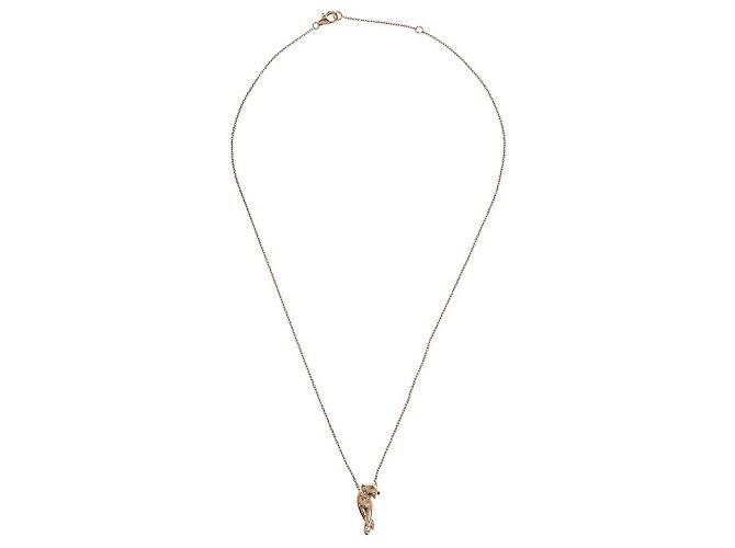 Pendente Panthère de Cartier in oro giallo 18K con tsavorite e onice D'oro