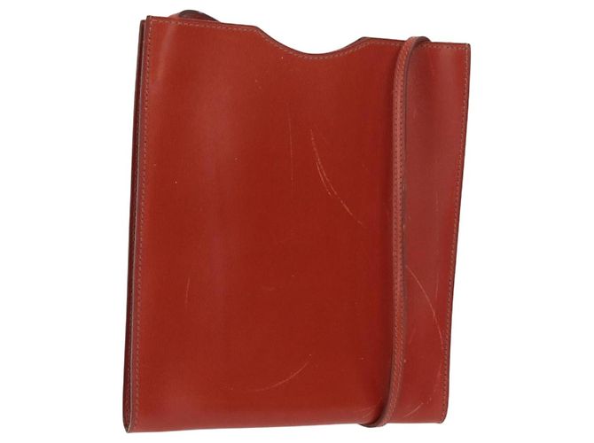 Hermès Hermes Onimaitou Leather Vermelho
