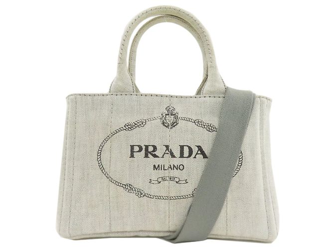Prada Canapa Mini 2-Wege-Handtasche Braun