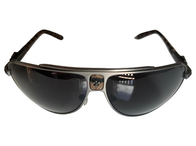Chrome Hearts Pilot Aviator Sunglasses Metallic