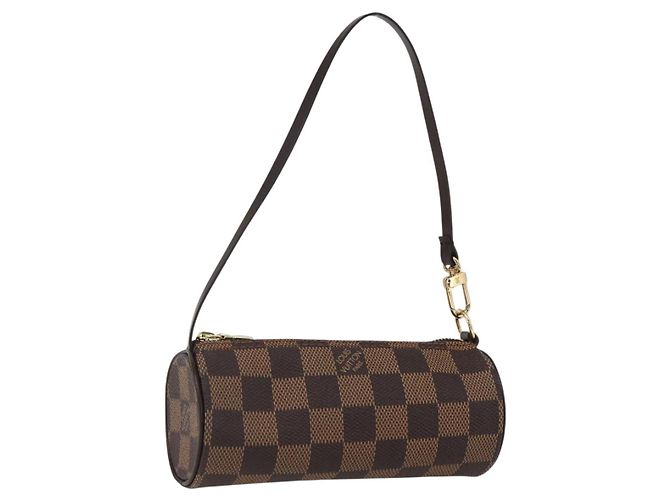 LOUIS VUITTON Pouch Papillon Damier Ebene Auth LNZ267