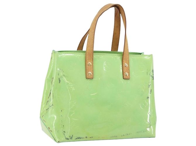 LOUIS VUITTON Sac à main Monogram Vernis Reade PM Menthe M91307 LV Auth 172111 Vert