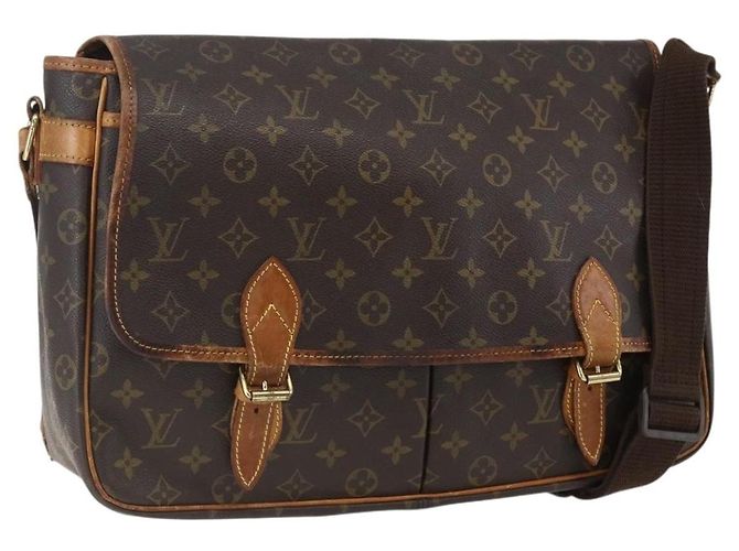 LOUIS VUITTON Bolsa de Ombro Monogram Gibeciere GM M42246 LV Auth ka2622