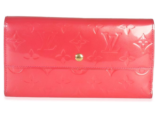 Cartera Sarah Monogram Vernis Rose Pop de Louis Vuitton Rosa