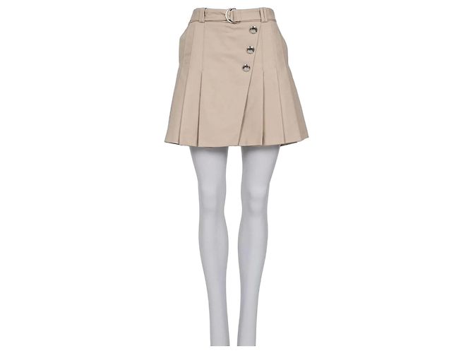 Falda plisada beige Maje 