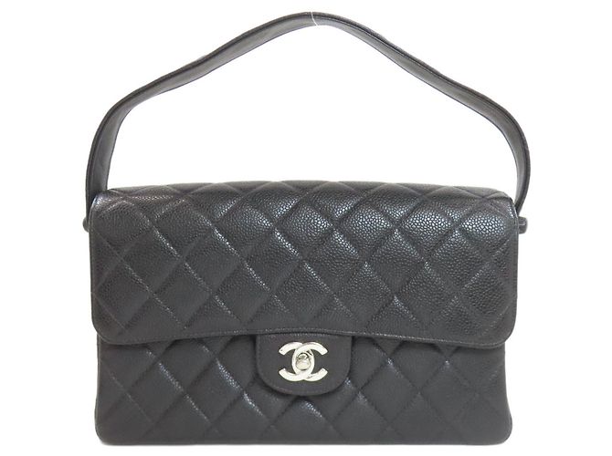 Borsa a Mano Chanel Matelassé Double-Face Nero