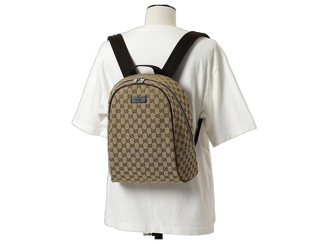 Gucci Top Zip backpack Beige