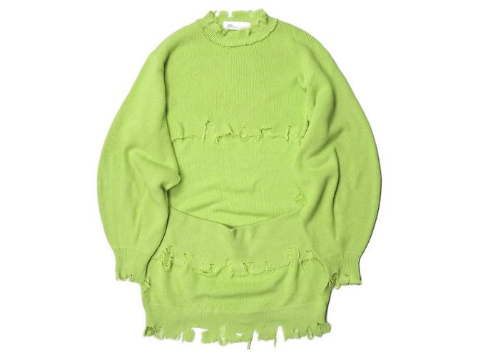 Autre Marque Toga Archives Strickpullover mit Fransenoptik Grün