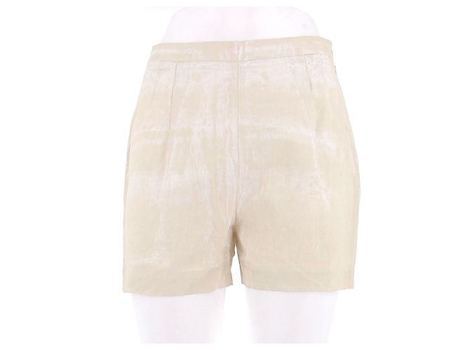 Prada Beiger Shorts mit Palmen aus Leinen