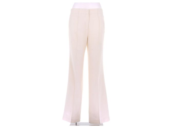 Paul & Joe Calça flare creme em lã Bege