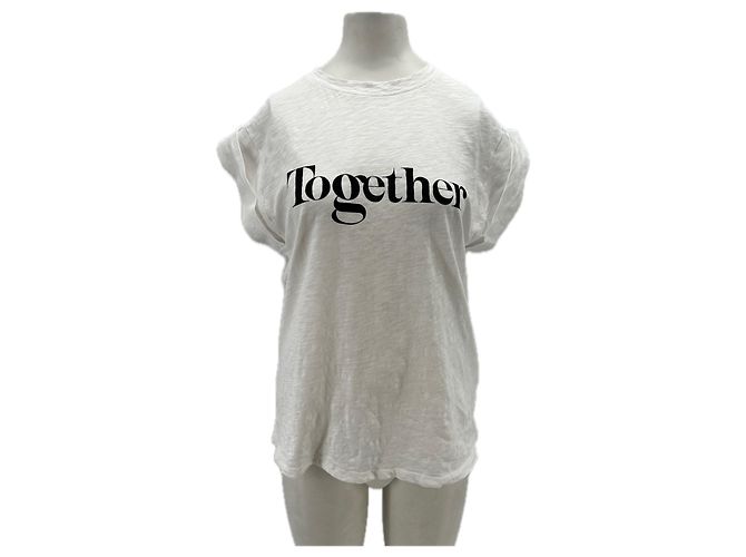Camiseta blanca TOGETHER de algodón Ba&Sh Blanco