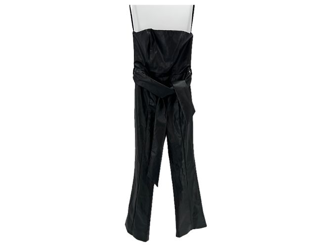 Autre Marque MAJORELLE Leder Overall Schwarz XS