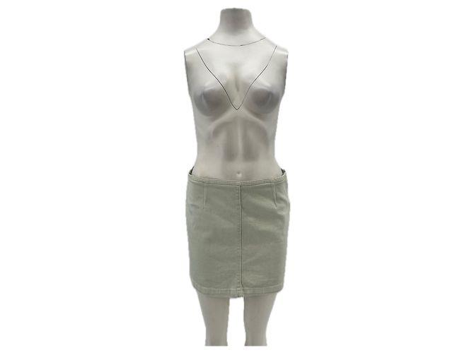 Minifalda de mezclilla Calvin Klein azul de algodón