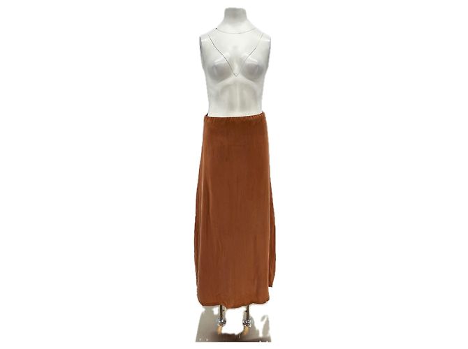 Autre Marque CRIS SERRA Langer brauner Rock