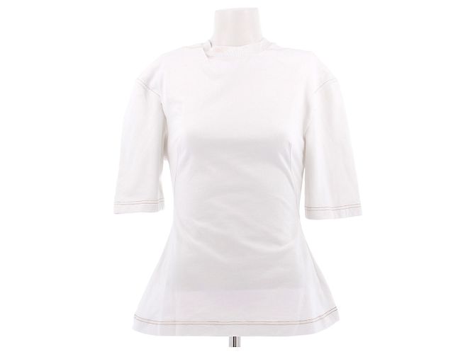 Camiseta blanca acampanada de algodón Jacquemus Blanco