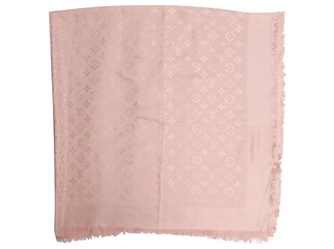 Louis Vuitton Sciarpa in misto seta e lana rosa