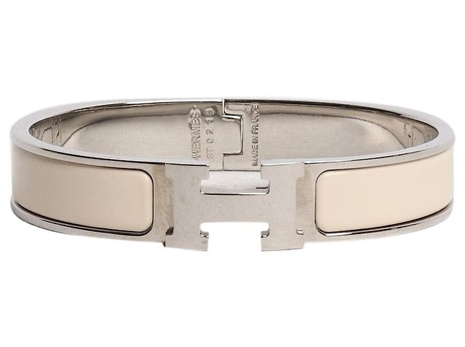 Hermès Clic H Armband in Creme Roh