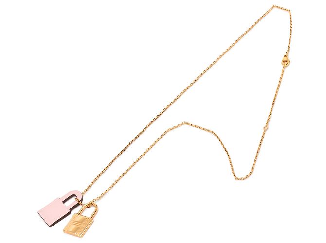 Collar Péndulo O Kelly Baño de Oro Hermès