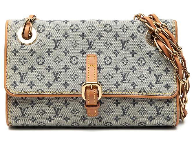 Louis Vuitton Gray Monogram Mini Lin Camille Marrone Grigio
